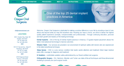 Desktop Screenshot of oregonoralsurgery.com