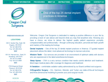 Tablet Screenshot of oregonoralsurgery.com
